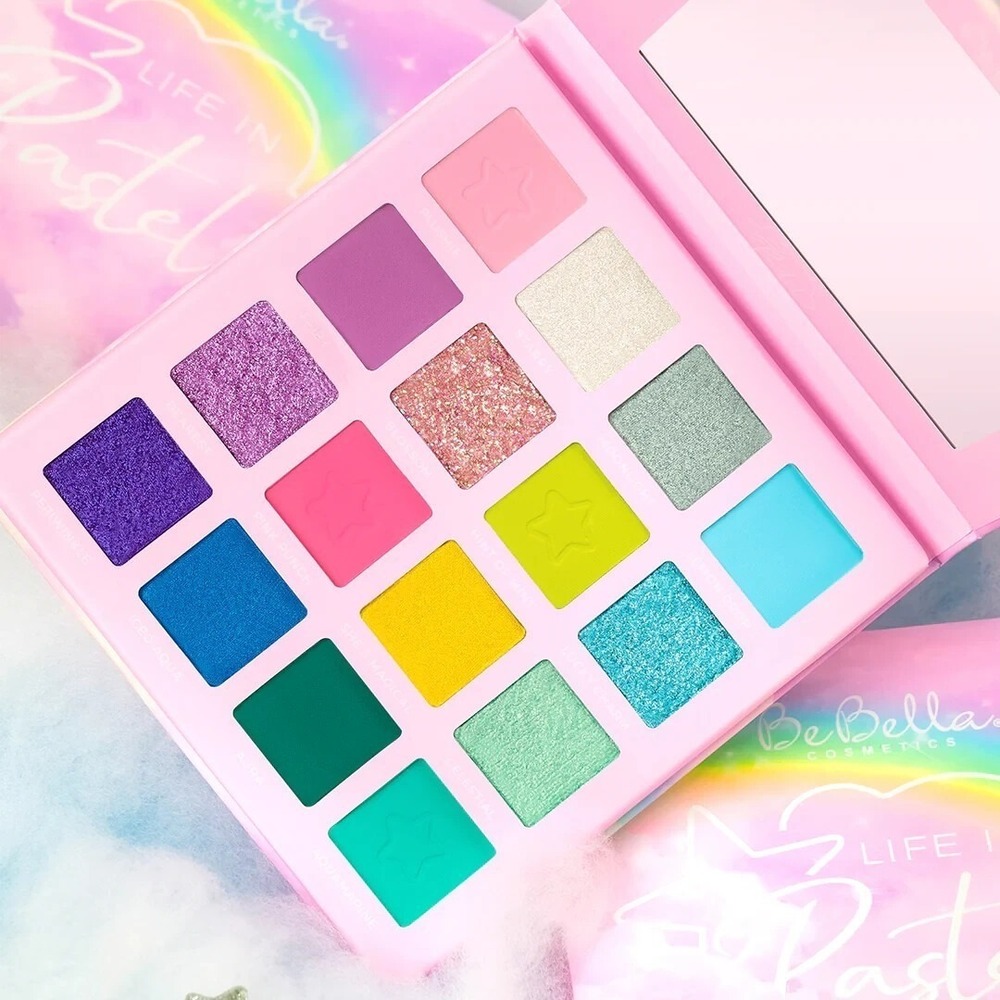 BeBella Cosmetics Life in Pastel 16 Color Eyeshadow Palette